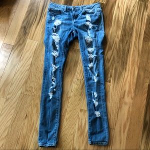 BKE Stella Skinny Distressed Jeans